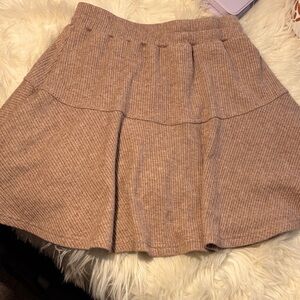 Cozy Ribbed Skort for Kids